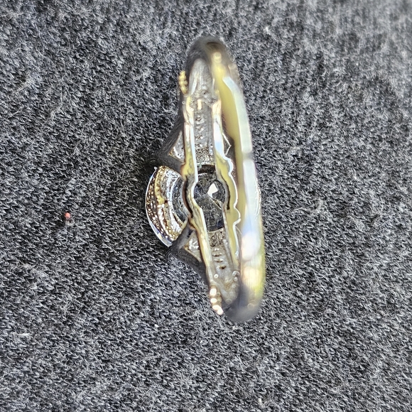 NWOT Moissanite 10MM Round Diamond / 925 Silver Vintage - Picture 15 of 16